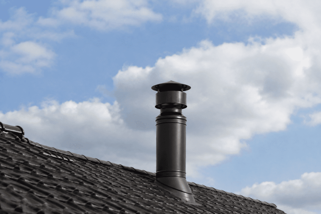 Schouwplaat voor dubbelwandig schouwkanaal